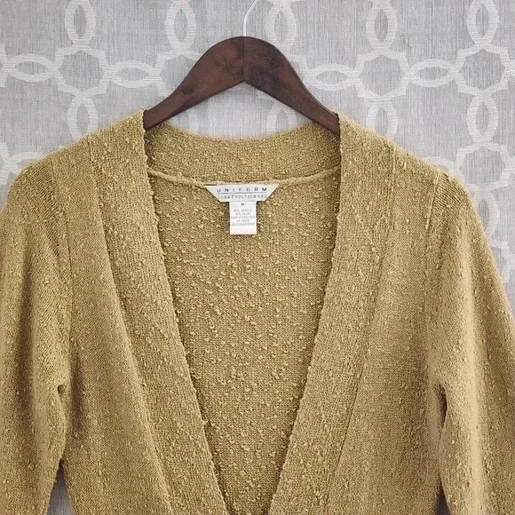 Uniform JohnPaulRichard Tweed Sweater Cardigan Women's M - Picture 4 of 7